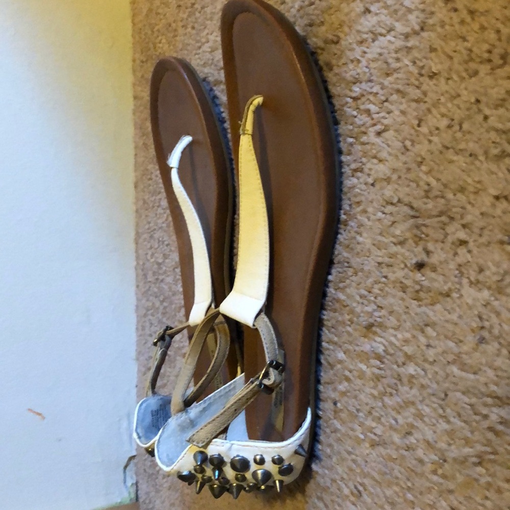 Spiked heel sandals